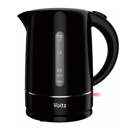 Cana electrica Oliver Voltz Daisy OV51230W, 2200W, 1.7 L, Oprire automată, Negru