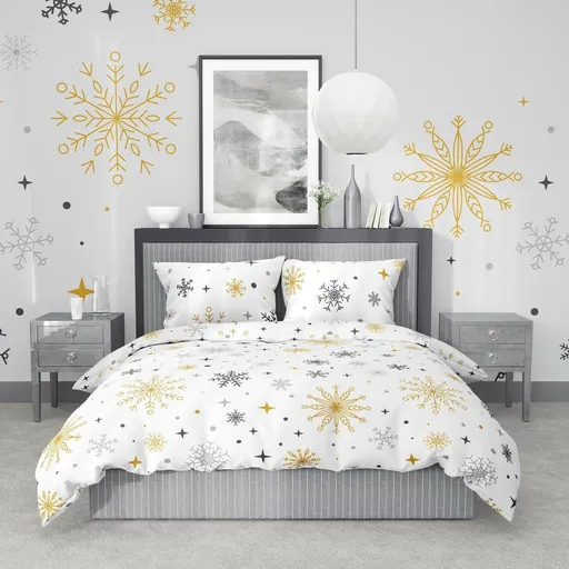 Stanex Lenjerie de pat din bumbac Magic White, 140x 220 cm, 70 x 90 cm, 140 x 220 cm, 70 x 90 cm