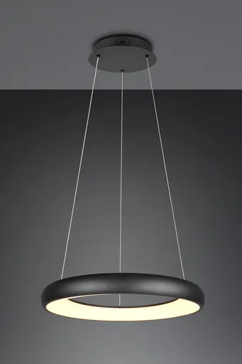 Lustra Cardona, TRIO, 62x150 cm, 38W, 1x SMD LED, metal, negru mat