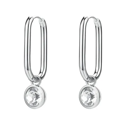 Brosway Cercei ovali din oțel 2în1 cu cristal Symphonia BYM193