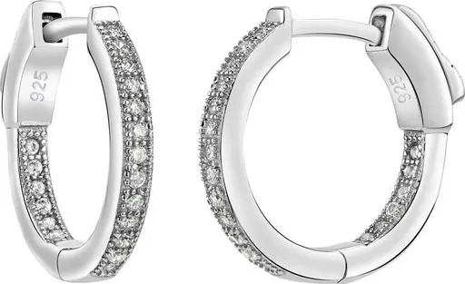 Silvego Cercei din argint cu zirconi JASMIN JJJE0105 cu o închizătoare unică