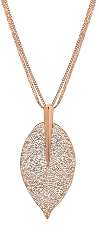 Troli Colier bronz cu frunză de dafin Laurel