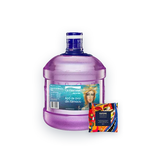 Pachet Refill (2 X 8l)  Cafea - 16 Litri Apă De Izvor + 50 De Monodoze Kafune Aromao