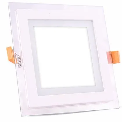 Corp iluminat LED patrat incorporabil 18W 4000K alb neutru, sticla V-TAC SKU-6280