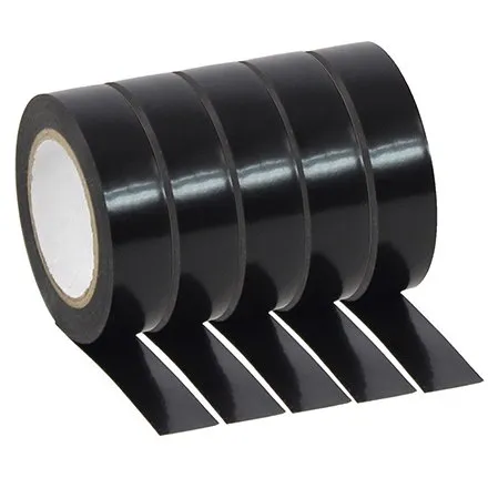 Set 5BUC banda izolatoare neagra 10M x 15MM Plugger PVC-BLACK