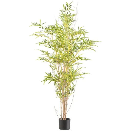 Planta artificială Bambus, 150 cm, verde