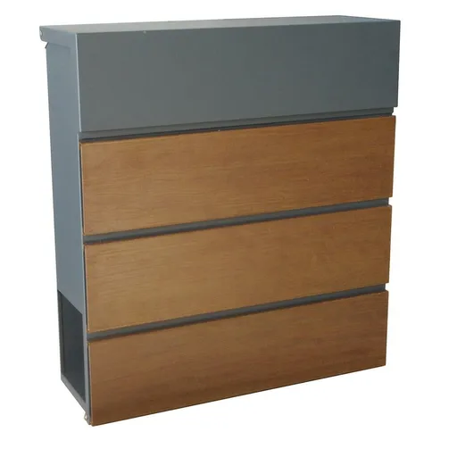 Cutie poștală 370 x 410 x 130 mm, decor lemn