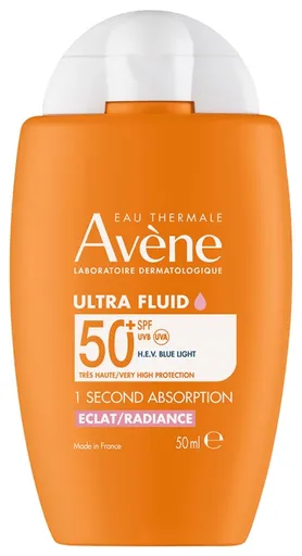 Avène Fluid iluminator de protecție SPF 50+ Radiance (Ultra Fluid) 50 ml