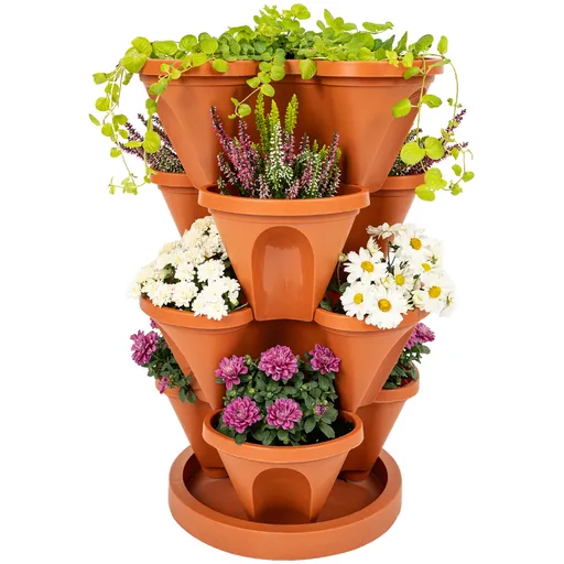 Cascadă suspendată din 4 piese 4Home, teracotă, teracotă, 4 etaje