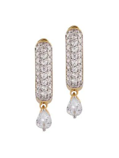 Guess Cercei stilați placați cu aur cu cristale Nuances JSBE04506JWYGT/U