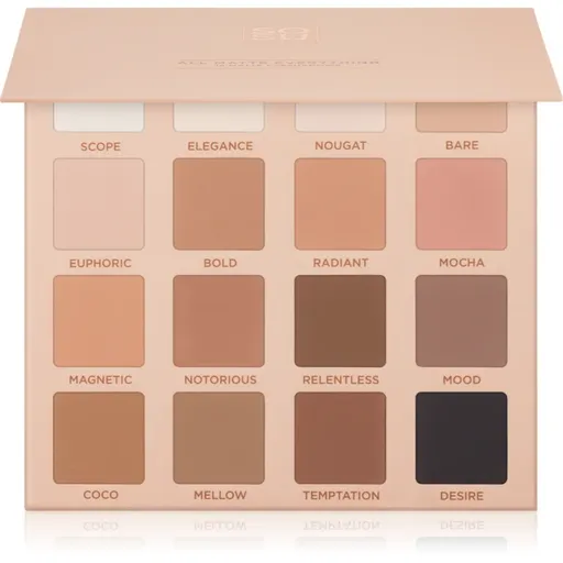 SOSU Cosmetics All Matte Everything Eyeshadow Palette paletă cu farduri de ochi 16x2 g