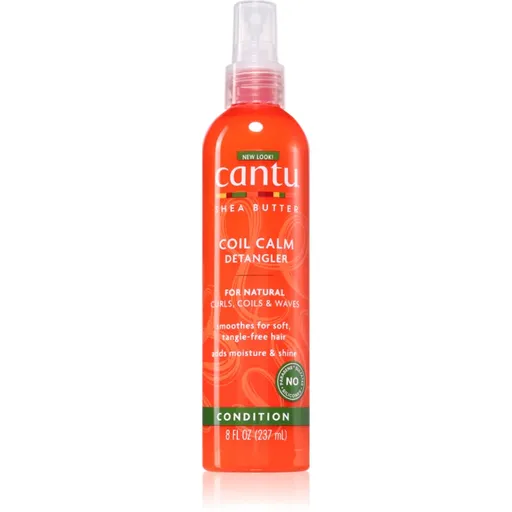 CANTU Shea Butter Detangler spray pentru par usor de pieptanat pentru par ondulat si cret 237 ml