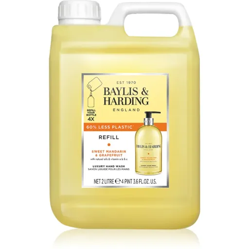 Baylis & Harding Sweet Mandarin & Grapefruit Săpun lichid pentru mâini rezervă Refill 2000 ml