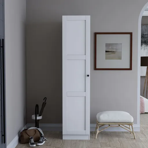 Dulap multifunctional, Hanah Home, Lucas 1600-67, 40x182x35 cm, Alb