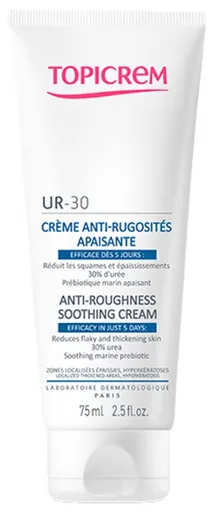 Topicrem Cremă calmantă pentru pielea keratinizată UR30 (Anti-Roughness Soothing Cream) 75 ml