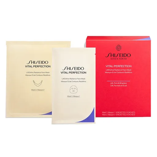 Shiseido Mască de pânză Vital Perfection LiftDefine Radiance (Face Mask) 2 x 6 bucăți