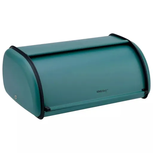 Cutie pentru paine Kinghoff KH 1755, 36 cm, Constructie usoara si stabila, Otel, Turcoaz