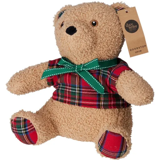 Opritor de ușă Teddy roșu, 24 x 16 cm