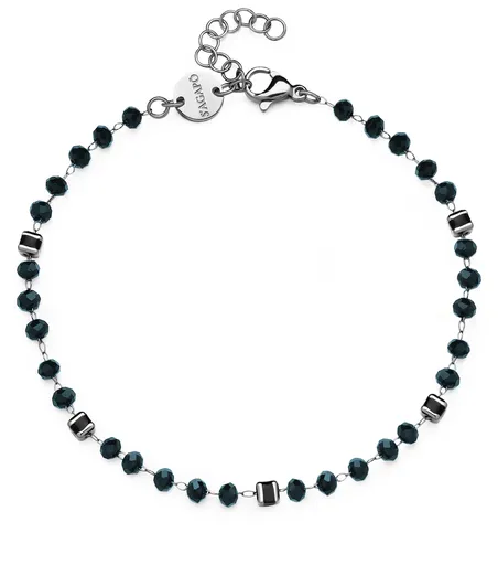 S'Agapõ Brățară elegantă cu mărgele albastru închis Shrine SSR12