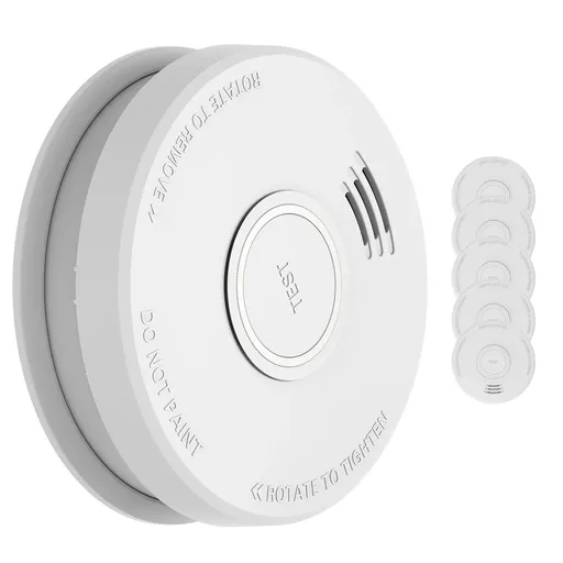 SHD by oneConcept DOF19, Detector de fum, plastic, semnal de alarmă: 85 dB, 9 V, funcționare pe baterii