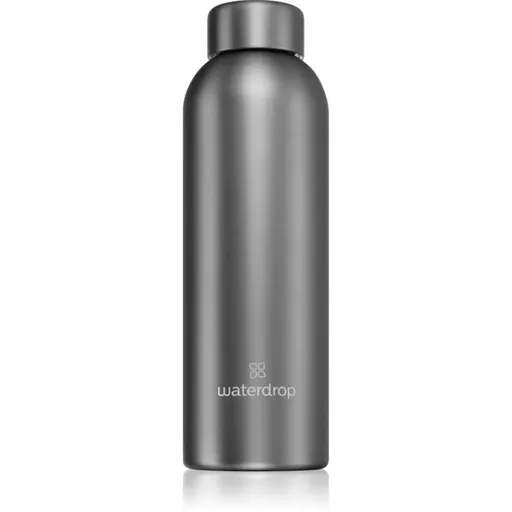 Waterdrop Thermo Steel Metal sticlă inoxidabilă pentru apă culoare Charcoal 600 ml