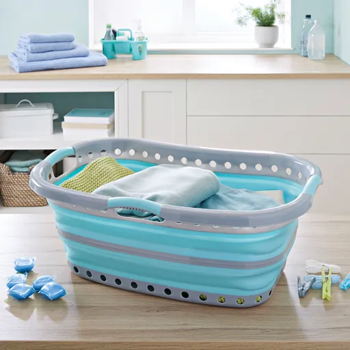 Coș de rufe ergonomic pliabil