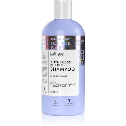 so!flow Cooling Shampoo Blonde Hair sampon violet neutralizeaza tonurile de galben 300 ml