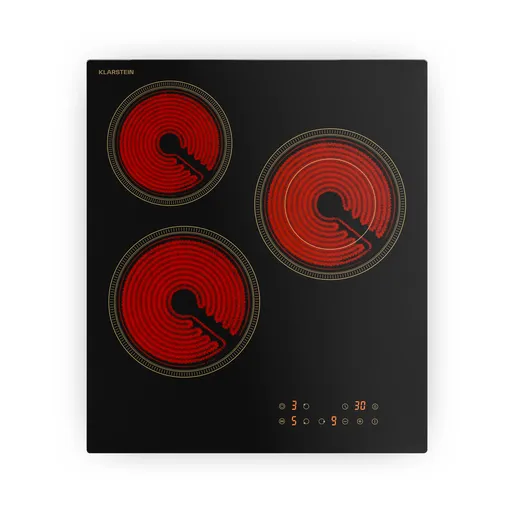 Klarstein Victoria plită vitroceramică, 3 zone, Elegant, atemporal, 5000 W, 45 cm