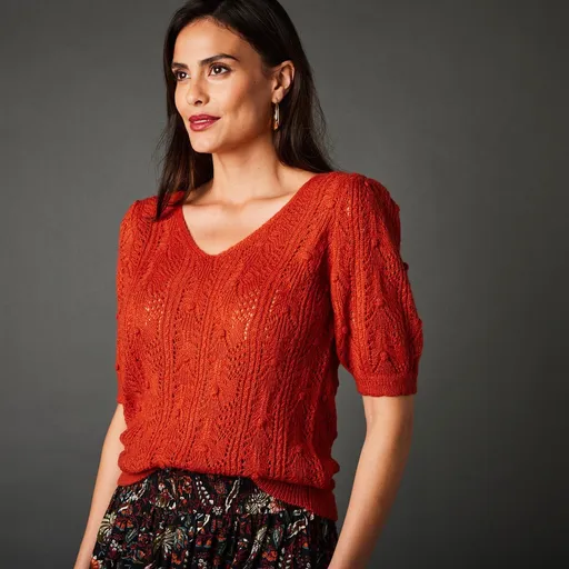 Pulover cu mâneci scurte