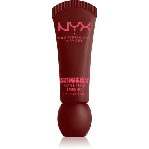 NYX Professional Makeup Smushy Matte Lip Balm balsam de buze cu efect matifiant culoare Smudge Fudge 8 ml