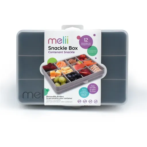 Melii Snackle Box cutie pentru gustare Grey 1368 ml