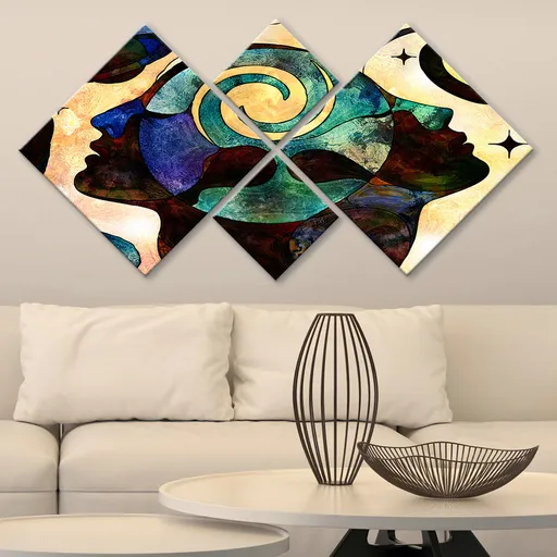 Pictură decorativă MDF, 4MDF1005982012, Imprimat UV, Multicolor