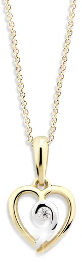 Cutie Jewellery Pandantiv delicat din aur galben Z6298-1609-40-10-X-R1