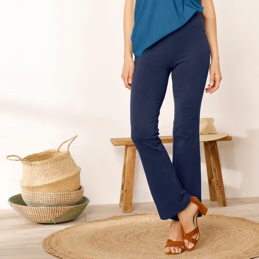 Leggings bootcut cu talie elastică