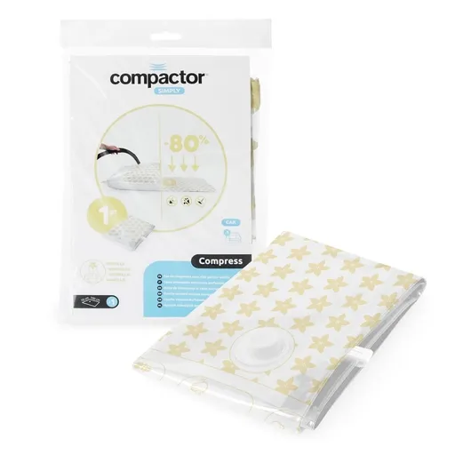 Compactor Sac de depozitare sub vid Compress LVanilie 100 l, 70 x 100 cm, galben, 10 buc.