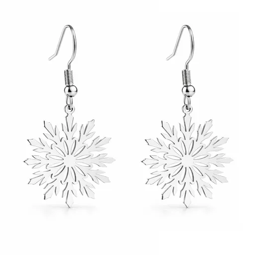 Troli Cercei frumoși suspendați din oțel Fulg de nea