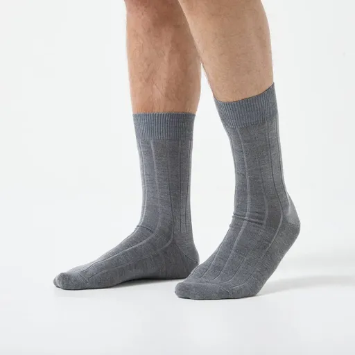 Șosete cu nervuri din lână și mătase Labonal