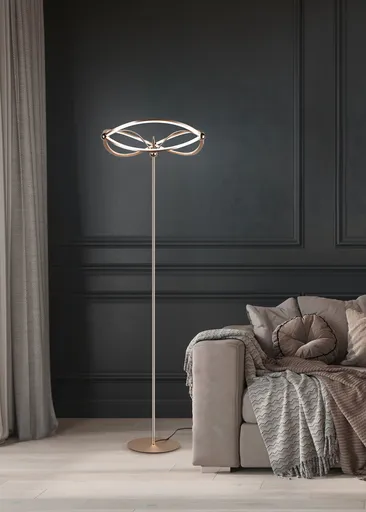 Lampadar Charivari, TRIO, 52x175 cm, 31W, 1x SMD LED, metal, bronz mat