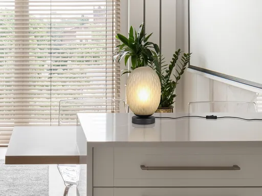 Lampa de masa Facette, TRIO, 17.5x28.5 cm, 25W, 1x E27, metal, negru/verde