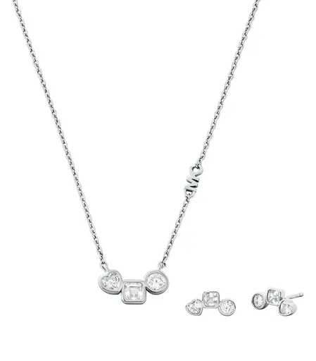 Michael Kors Set fermecător de bijuterii din argint MKC1767SET (colier și cercei)