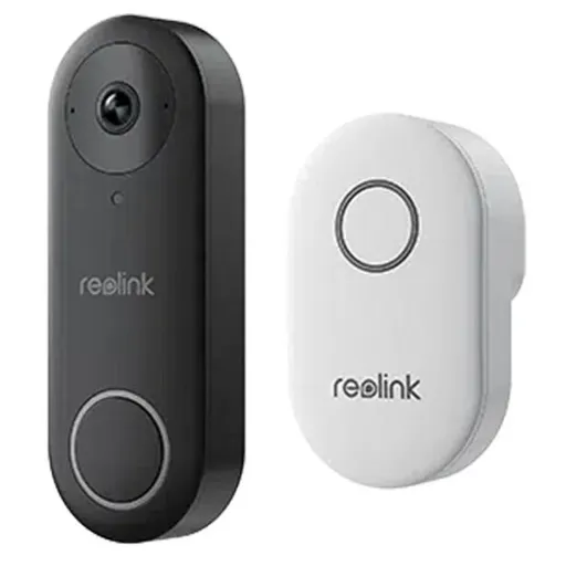Sonerie video wireless Reolink Video Doorbell WiFi D340W, 2K, slot card, night vision, vizualizare de pe telefon, detectie miscare