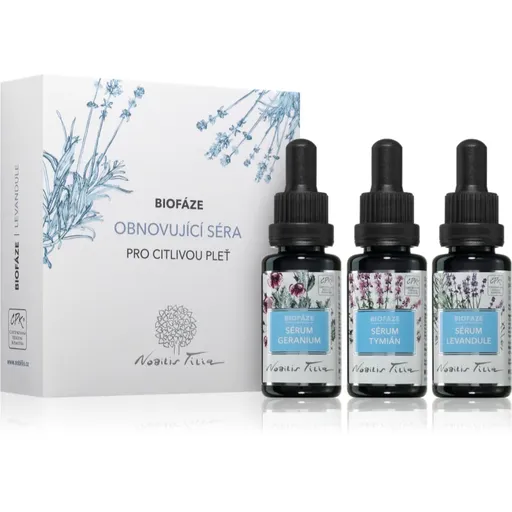 Nobilis Tilia Biofáze Obnovující Séra Levandule set cadou pentru piele sensibilă