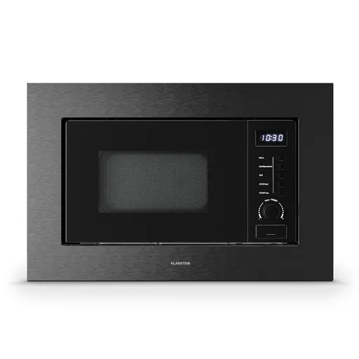 Klarstein Verosteel cuptor cu microunde încorporat cu grill | 800 W grill | 700 W cuptor cu microunde | 60 cm