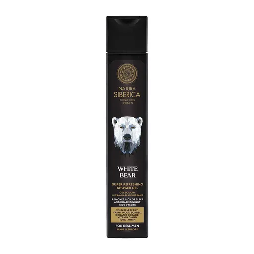 Natura Siberica Gel de duș revigorant pentru bărbați Men White Bear(Super Refreshing Shower Gel) 250 ml