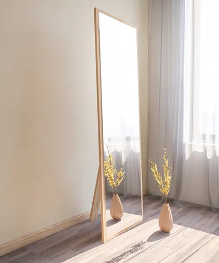 Oglinda decorativa, Hanah Home, Tessa, 50x160x2.2 cm, Natural