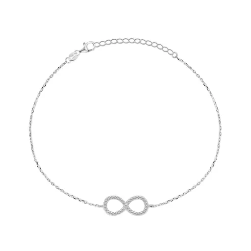 Brilio Silver Brățară infinită decentă de argint BRC64W