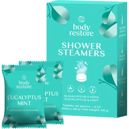 Body Restore Eucalyptus & Mint Shower Steamers tablete pentru duș 2x25 g