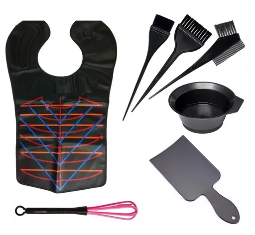 Set Kit pentru Vopsit cu Paleta Paleta Balayage Lussoni, Pelerina pentru Vopsit