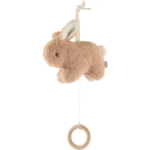 Bieco Musical Toy Bunny Fine jucărie suspendabilă contrastantă cu melodie 1 buc