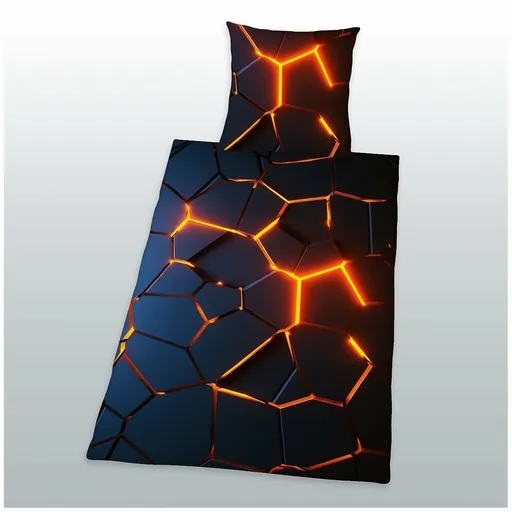 Lenjerie de pat Herding 3D effect, din bumbac, 140 x 200 cm, 70 x 90 cm